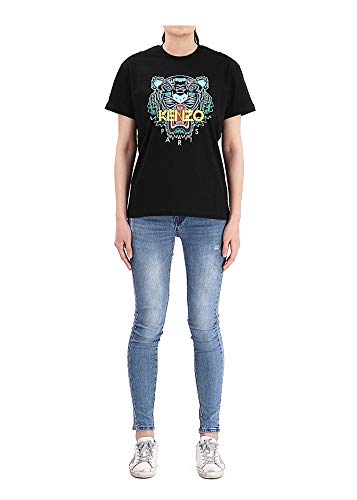 Kenzo Tiger 2TS959 4YA - Camisetas para mujer Negro L