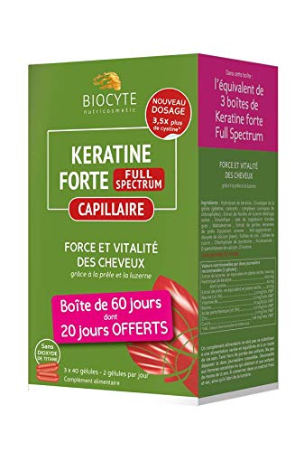 Keratine Forte Full Spectrum 3 x 40 gélules Biocyte