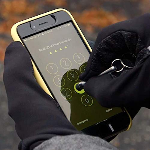 KeySmart NanoStylus - Lápiz compacto para teléfono, ergonómico y portátil (Plateado)