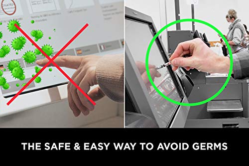 KeySmart NanoStylus - Lápiz compacto para teléfono, ergonómico y portátil (Plateado)