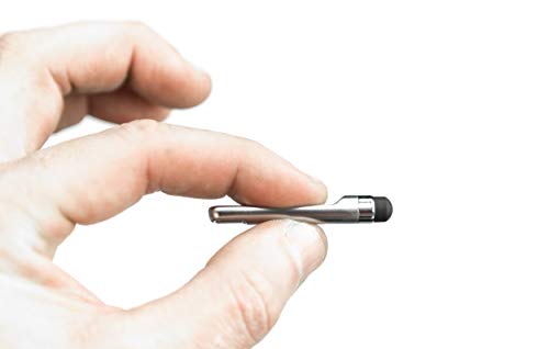 KeySmart NanoStylus - Lápiz compacto para teléfono, ergonómico y portátil (Plateado)