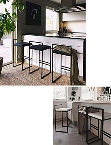 KFDQ Bar, cafetería, silla de restaurante, taburete de bar, nórdico, elegante bar minimalista, alto, silla de bar de personalidad casera,75cm