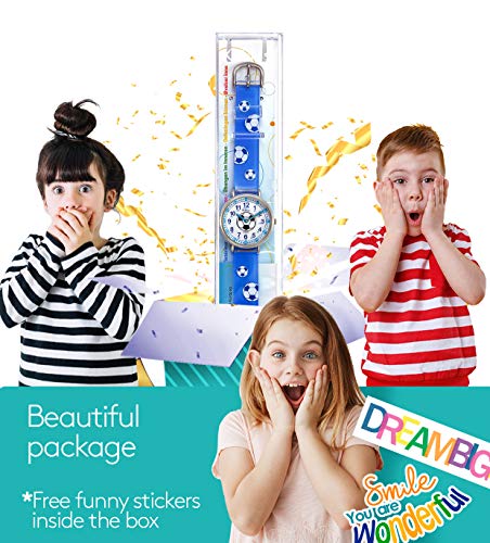 KIDDUS Reloj Educativo para niña, Chica, Chico. De Pulsera, analógico. Time Teacher fácil de Leer para Aprender la Hora. Ejercicios incluídos. Mecanismo de Cuarzo japonés. KI10310 Manillas escritas