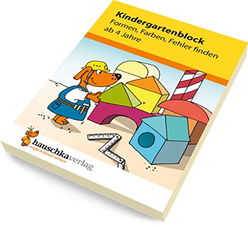 Kindergartenblock - Formen, Farben, Fehler finden ab 4 Jahre