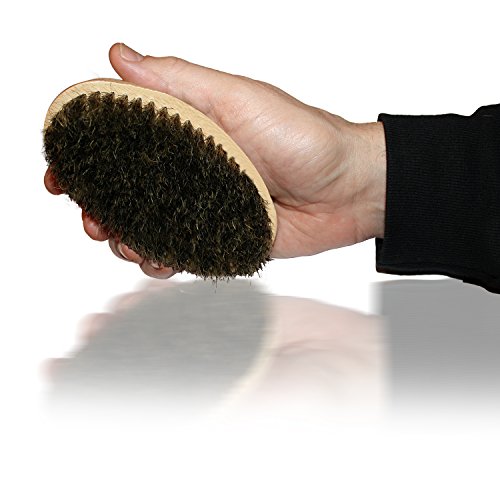 Kingston Grooming Company cepillo para barba y cabello para hombres, cerdas duales de pelo de jabalí