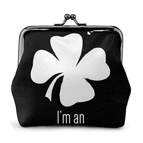 Kiss Me I Monedero de cuero cambio monedero beso cierre mini cosméticos maquillaje bolsas para mujeres y niñas