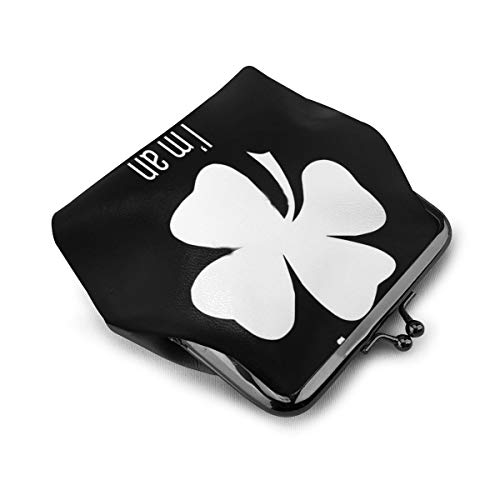 Kiss Me I Monedero de cuero cambio monedero beso cierre mini cosméticos maquillaje bolsas para mujeres y niñas