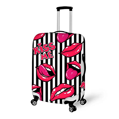 Kiss Me Sexy Protector de Cremallera Labial Protector de Equipaje Funda antiarañazos Funda Protectora a Prueba de Polvo L