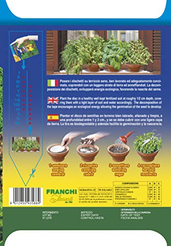 Kit 6 Variedades Semillas Aromáticas Pre-Sembradas en Disco para huerto urbano maceta exterior, Fácil de Usar