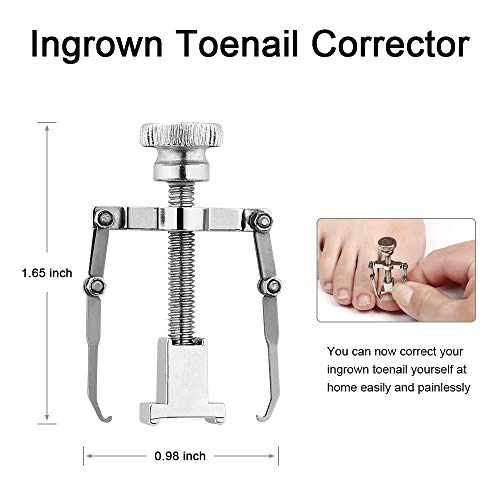 Kit de cortaúñas para uñas de acero inoxidable, 6 piezas, para manicura y pedicura, para uñas gruesas y duras, herramientas de manicura, podólogos para el hogar con caja portátil