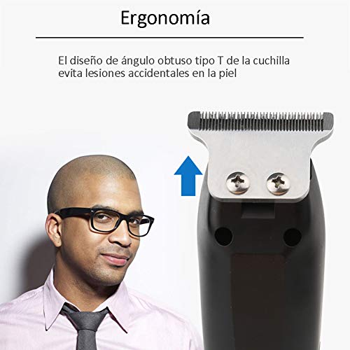 Kits de Cortapelos Profesionales, Cortapelo Multifuncional USB Recargable para Hombre, Inalámbricos Trimmer con Limite el Peine Maquinilla Eléctrica Ajustable Fácil para Cortar