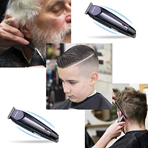 Kits de Cortapelos Profesionales, Cortapelo Multifuncional USB Recargable para Hombre, Inalámbricos Trimmer con Limite el Peine Maquinilla Eléctrica Ajustable Fácil para Cortar