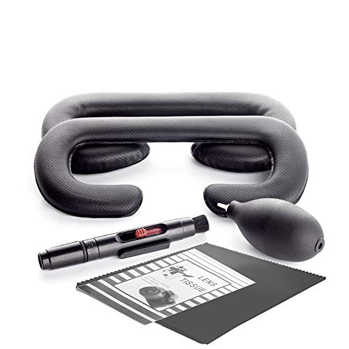 KIWI design HTC Vive VR Face Cover 6mm 12mm Almohadilla de Reemplazo con Kit de Limpieza para HTC Vive (HTC Vive Foam Pad 2PACK)