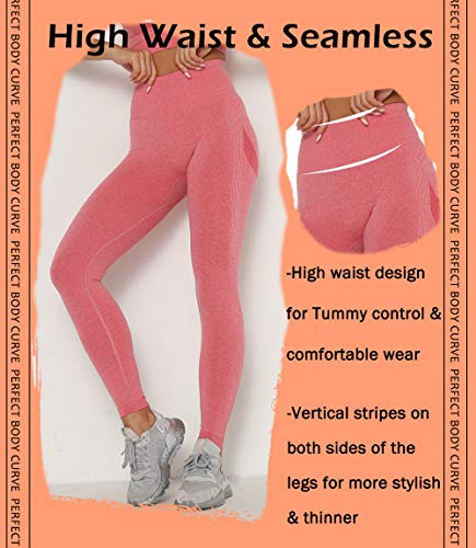KIWI RATA Leggins Deportivos Mujer Push up Mallas Pantalones Cintura Alta Yoga Leggings Pantalón Moda Sin Costuras para Fitness Elásticos y Transpirables