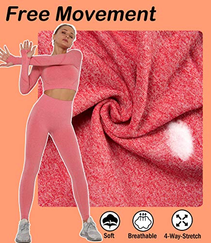 KIWI RATA Leggins Deportivos Mujer Push up Mallas Pantalones Cintura Alta Yoga Leggings Pantalón Moda Sin Costuras para Fitness Elásticos y Transpirables