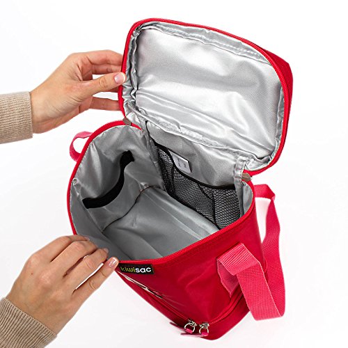 Kiwisac Tedi The Pirates Girl Mochila Infantil, 24 cm, Rojo