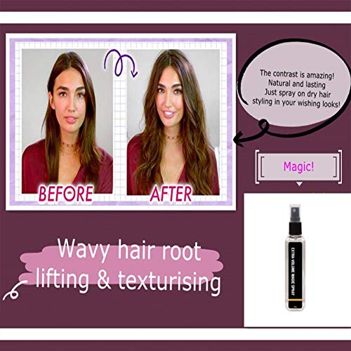 KJFUN Pump-Hair Spray Mágico De Volumen Extra, Esponjoso, De Larga Duración, Forma Mousse, Eficaz, Portátil, Fuerte, para Peinar El Cabello, Contiene Espray para Fibras Capilares Densas