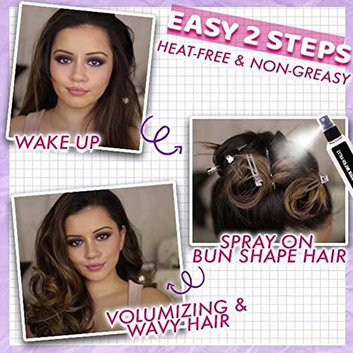 KJFUN Pump-Hair Spray Mágico De Volumen Extra, Esponjoso, De Larga Duración, Forma Mousse, Eficaz, Portátil, Fuerte, para Peinar El Cabello, Contiene Espray para Fibras Capilares Densas