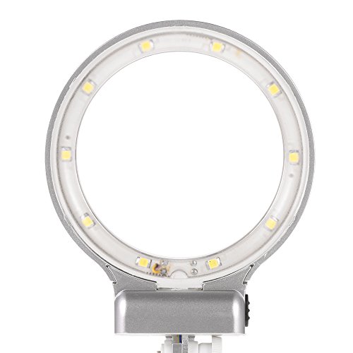 KKmoon 3X/4.5X Lupa LED Soldadura con Sostenedor Clip Cocodrilo Clamp Reparación de Soldadura Herramienta de Aumento Múltiples Funciones
