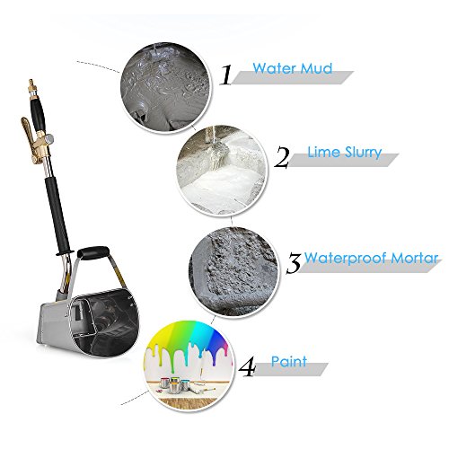 KKmoon Rociador de Mortero Portátil Neumático de la pared Rociador de cemento Pistola de Enyesado del Mortero