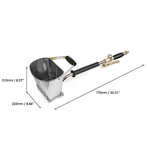 KKmoon Rociador de Mortero Portátil Neumático de la pared Rociador de cemento Pistola de Enyesado del Mortero