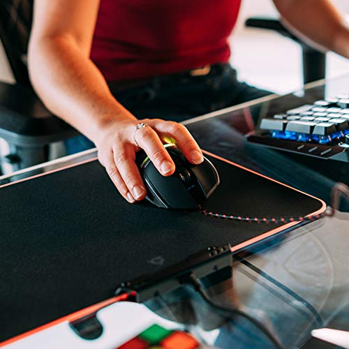 KLIM™ RGB Alfombrilla de Ratón Chroma – Material de Alta Precisión – Efectos de Luces - Múltiples Modos - Gaming - para Jugadores [ Nueva 2020 Versión ]