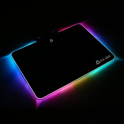 KLIM™ RGB Alfombrilla de Ratón Chroma – Material de Alta Precisión – Efectos de Luces - Múltiples Modos - Gaming - para Jugadores [ Nueva 2020 Versión ]