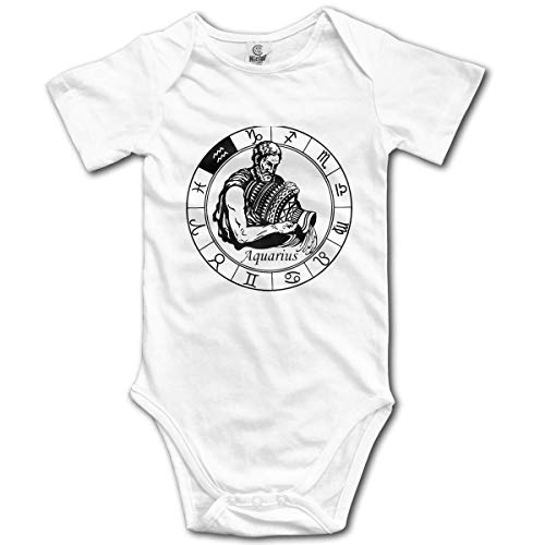 Klotr Ropa para Bebé Niñas Niños Aquarius Newborn Bodysuits Short Sleeved Romper Jumpsuit Outfit Set