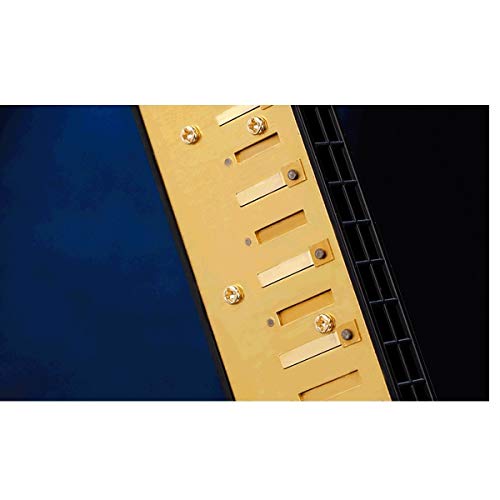 KMDSM Clave de armónica de C armónica polifónica de 24 orificios con estuche de alta resistencia for jugadores profesionales, principiantes, estudiantes, regalos for niños: negro, azul, rojo