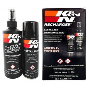 K&N Kit de Limpieza del Filtro de Aire 204 ml y 355 ml