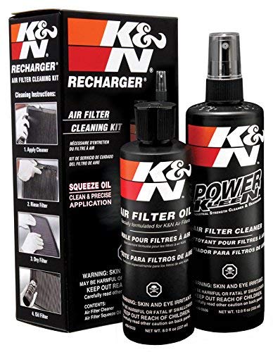 K&N Kit de Limpieza del Filtro de Aire 204 ml y 355 ml