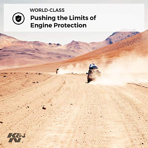 K&N RG-1001RD Filtro Universal, Cromado Coche y Moto