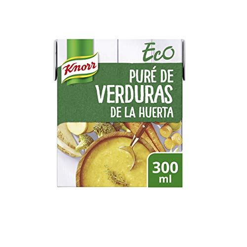 Knorr Eco Puré de Verduras de la Huerta - Paquete de 12 x 300 ml - Total: 3600 ml