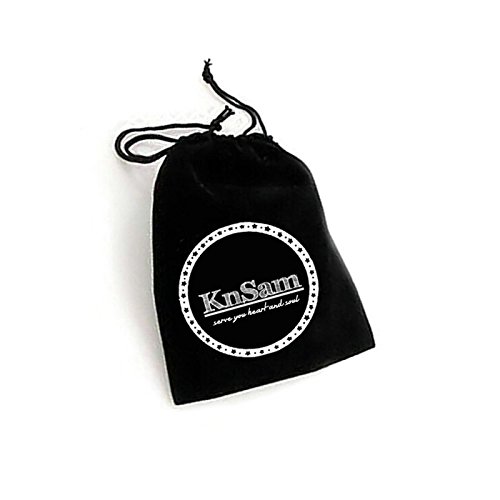 KNSAM - Gemelos Hombre Acero inoxidable Mancuernas de barra Rosa letra para el regalo de boda del negocio Para los hombres