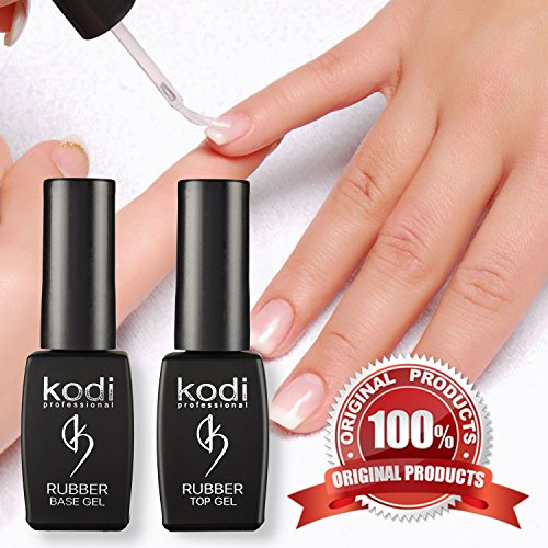 Kodi Professional Set de 8ml Top & Base Coat | Gel Soak Off, Kit para Pulir las Uñas | Para una Capa de Uñas de Larga Duración | Fácil de Usar, No Tóxico y Sin Olor | Curado Bajo Lámpara LED o UV