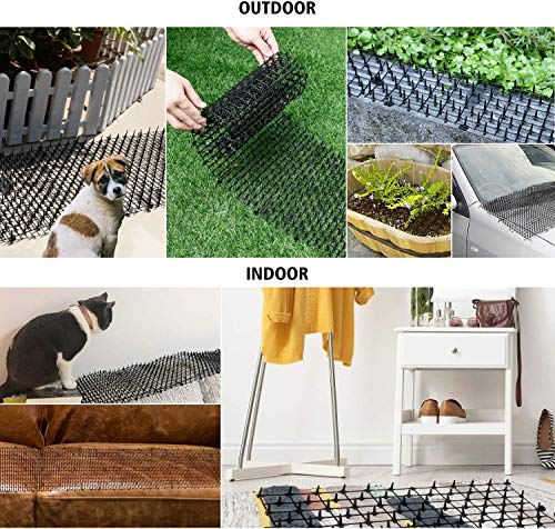 Kohree Estera de Anti Gato, 200x30cm Esterilla para disuadir a los Gatos y al Aire Libre para jardín, Valla, Repelente de Perros Zorro, Conejo Rata Aves Ardillas