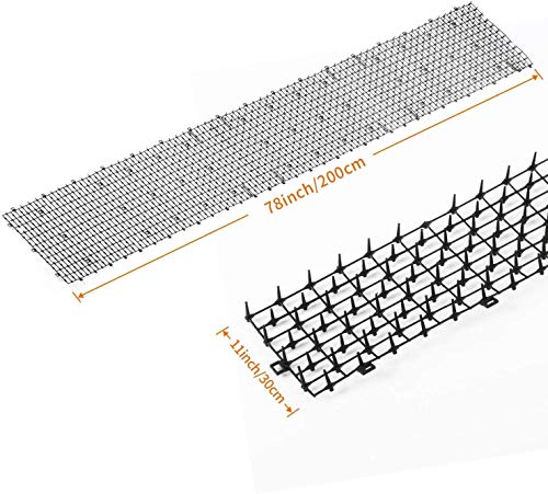 Kohree Estera de Anti Gato, 200x30cm Esterilla para disuadir a los Gatos y al Aire Libre para jardín, Valla, Repelente de Perros Zorro, Conejo Rata Aves Ardillas