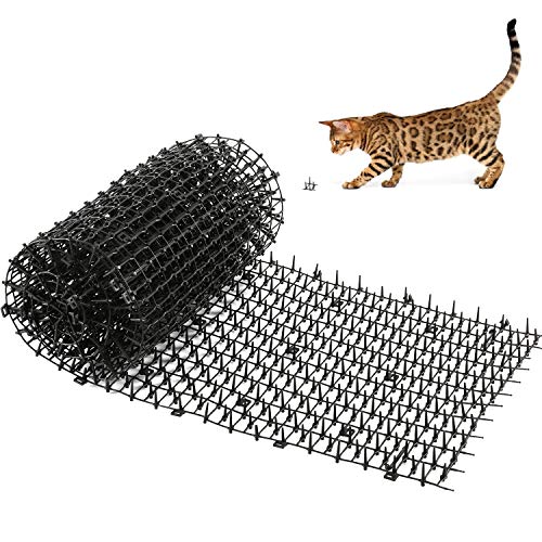 Kohree Estera de Anti Gato, 200x30cm Esterilla para disuadir a los Gatos y al Aire Libre para jardín, Valla, Repelente de Perros Zorro, Conejo Rata Aves Ardillas