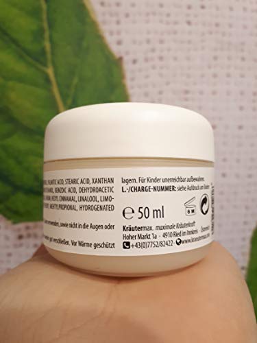 Kräutermax Crema facial de aceite de onagra 1 x 50 ml de piel seca cosmética natural
