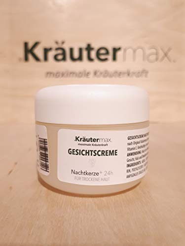 Kräutermax Crema facial de aceite de onagra 1 x 50 ml de piel seca cosmética natural