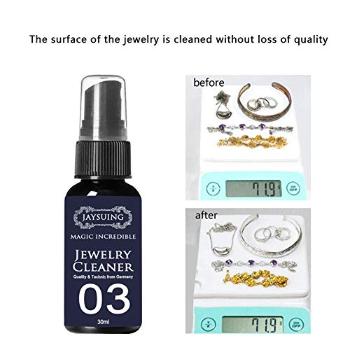 KUANDARM 3 Pack Instant Shine Jewelry Cleaner Spray,Productos Brillantes Sparkle Todos-Limpiador De Joyería Natural