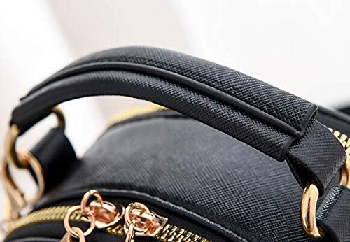 Kunze Mochila con Lentejuelas para Mujer, Bolso de Hombro de Cuero de PU, Mochila, Bolsos de Mano, Bolso de Hombro con Lentejuelas, Bolso de Mano, Mochila, Mochila