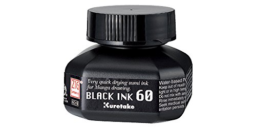 Kuretake - Bote de tinta, color negro