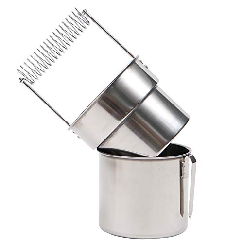 KURTZY Lavador de Pinceles de Artistas Portátil - Limpiador de Brochas de Pintura con Doble Capa, Filtro y Resorte para Sujetar los Pinceles - Limpiador de Cepillo de Acero Inoxidable