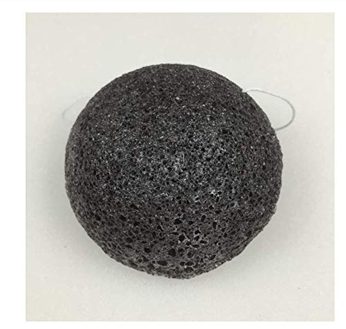 KUSAWE Esponja de maquillaje 2 Piezas de cosmética Natural Puff Bamboo Charcoal Cleanser Sponge Makeup Facial Cleaning Tool Smooth Beauty Essential A