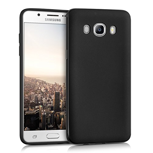 kwmobile Funda Compatible con Samsung Galaxy J5 (2016) DUOS - Carcasa de TPU Silicona - Protector Trasero en Negro Mate