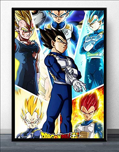 KWzEQ Imprimir en Lienzo Anime Manga Pared decoración del hogar para Sala póster30x45cmPintura sin Marco