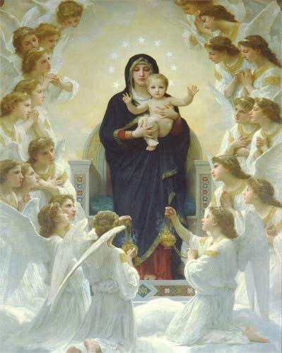 KWzEQ Imprimir en Lienzo Christian Virgin Living Room HD Print Canvas Pintura al óleo Decoración del hogar70x90cmPintura sin Marco