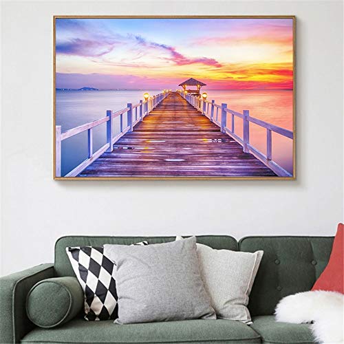 KWzEQ Imprimir en Lienzo Paisaje Natural Pared decoración del hogar Sala Arte Carteles fotos60x90cmPintura sin Marco