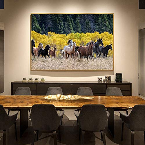 KWzEQ Imprimir en Lienzo Steed Wall decoración del hogar Living Room Art Posters pictures70x105cmPintura sin Marco